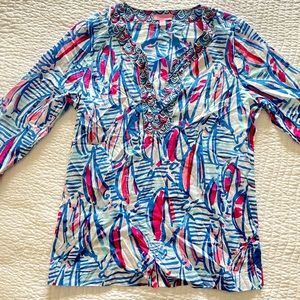 Lilly Pulitzer Sail Print Tunic | Size L | only worn once!